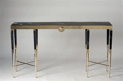 versace console met glasplaten|Versace furniture collection.